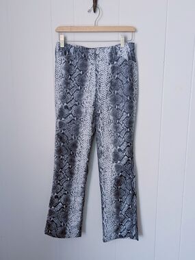 Vintage 90s Snakeskin Print Pants By Liquid Clothing 29" Waist
